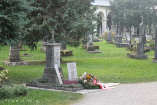 The grave at St Peter's Salzburg of the Mozart family.