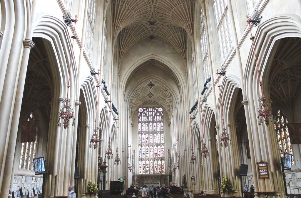 Taking in the splendour of Bath Abbey England