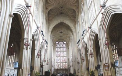 Taking in the splendour of Bath Abbey England